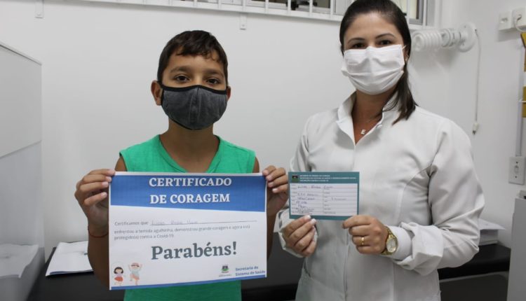 Covid-19: Crianças recebem Certificado de Coragem ao se vacinarem