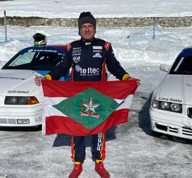 Piloto de Criciúma participa de desafio na neve em Andorra
