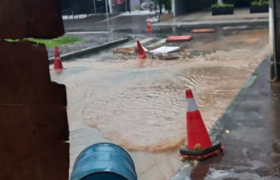 alagamento Rua Mario Carneira Criciúma