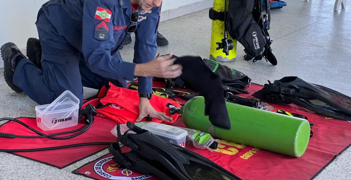 Treinamento aquático – Bombeiros